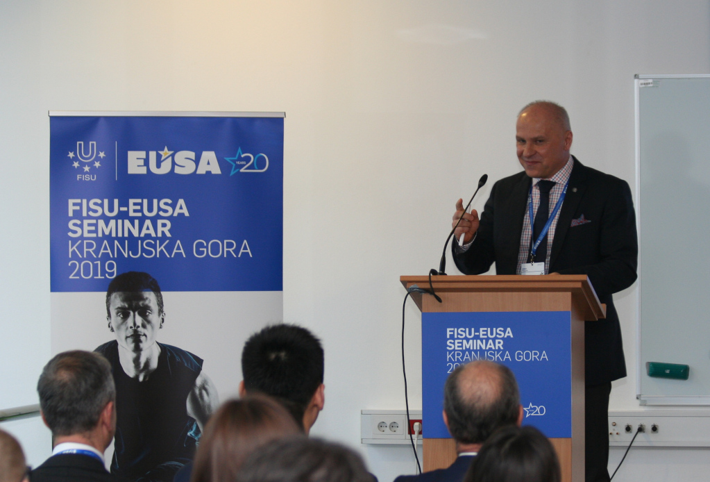 FISU EUSA predsednik Adam B
