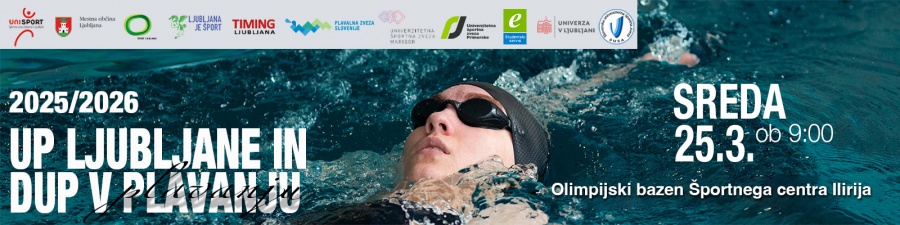Najbolj&scaron;i &scaron;tudentski plavalci se bodo pomerili na Državnem univerzitetnem prvenstvu v Ljubljani