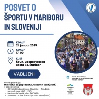 Vabilo na posvet: &Scaron;port v Mariboru in Sloveniji