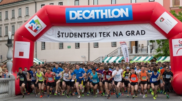 Na 25. Decathlon &scaron;tudentskem teku na grad najhitrej&scaron;a Bečan in Čuferjeva