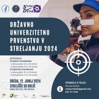 Razpis za Državno Univerzitetno Prvenstvo v Streljanju 2023/24