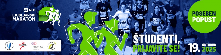 Prijave za študente na NLB 29. Ljubljanski maraton po znižani ceni