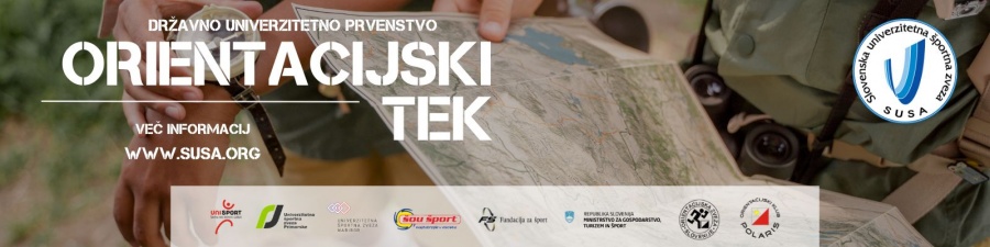 Vabilo na Državno univerzitetno prvenstvo v orientacijskem teku 2025/26