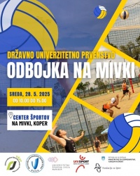 V Koper prihaja Državno univerzitetno prvenstvo v odbojki na mivki 2024/25