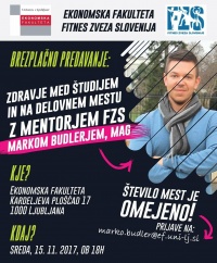 Vabljeni na brezplačno predavanje na temo načrtovanja optimalne prehrane ob &scaron;tudiju in delu