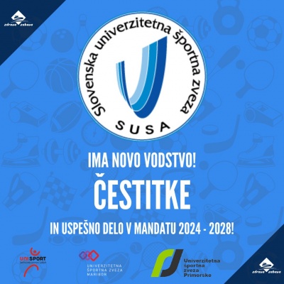 Novo vodstvo Slovenske univerzitetne &scaron;portne zveze (SUSA) za mandat 2024-2028!
