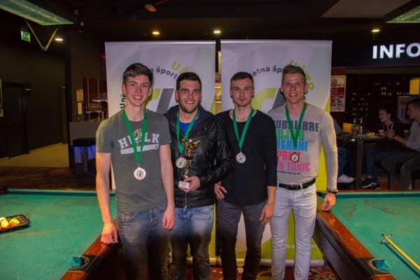 Mulev in Nuhić bosta zastopala U&Scaron;ZP na DUP v biljardu