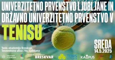 Državno univerzitetno prvenstvo v tenisu se bliža!